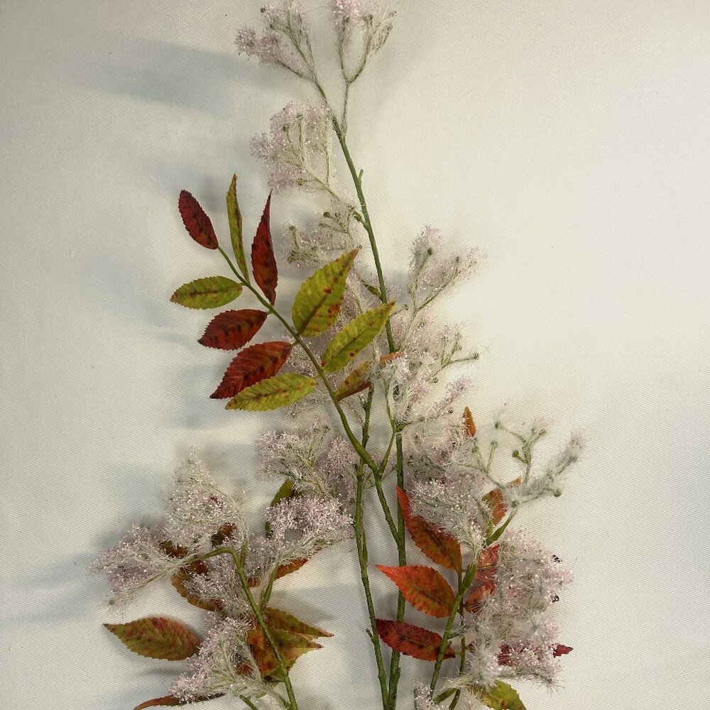 Pink Cotinus Fall Floral Spray, Grass Artificial, Fall grass stem, home decor
